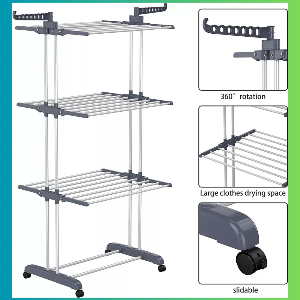 Space-Saving Portable Clothes Airer
