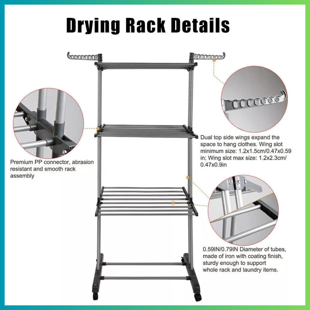 Space-Saving Portable Clothes Airer
