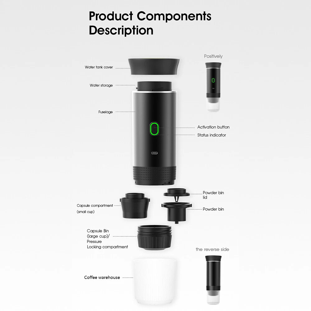 Portable & Rechargeable Espresso Machine