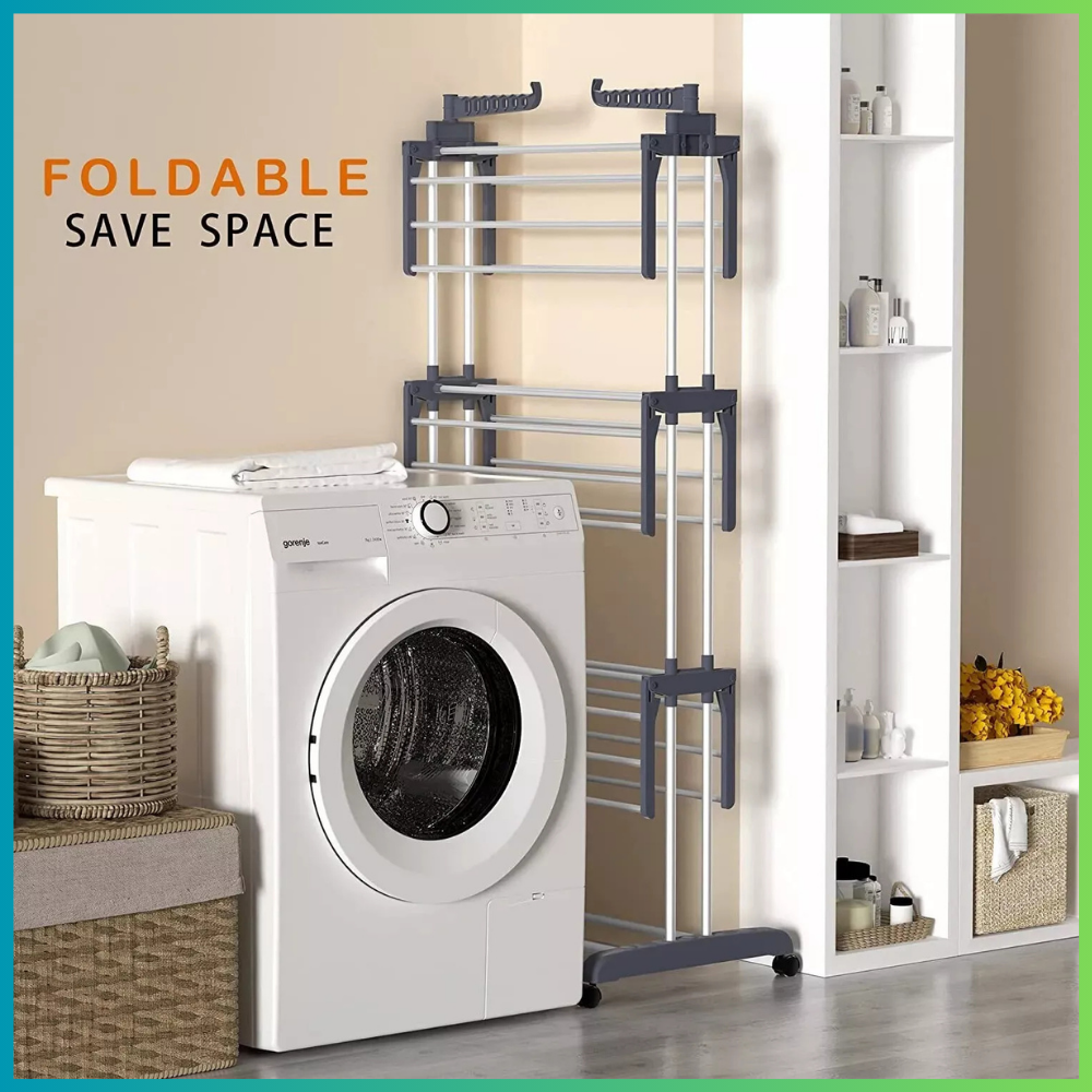Space-Saving Portable Clothes Airer