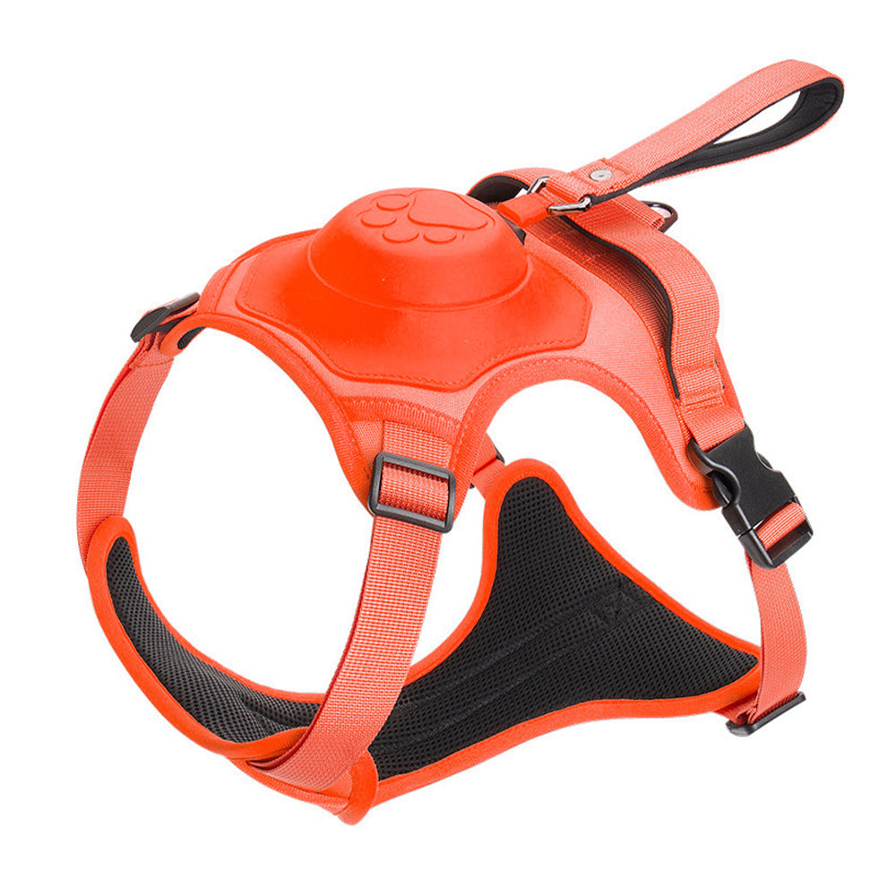 Reflective No-pull Dog Harness with Retractable Leash