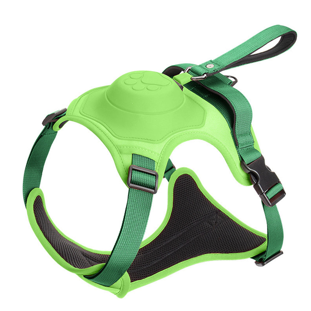 Reflective No-pull Dog Harness with Retractable Leash