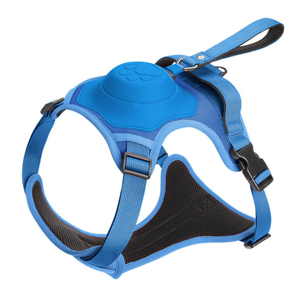 Reflective No-pull Dog Harness with Retractable Leash