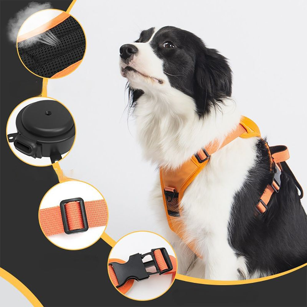 Reflective No-pull Dog Harness with Retractable Leash