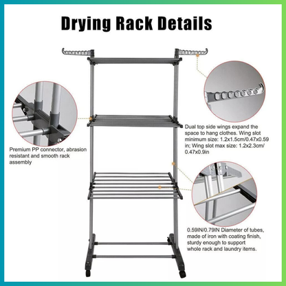 Space-Saving Portable Clothes Airer
