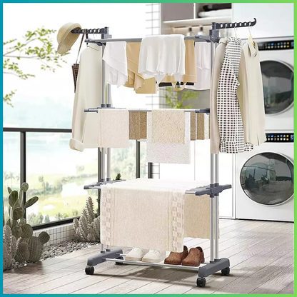 Space-Saving Portable Clothes Airer