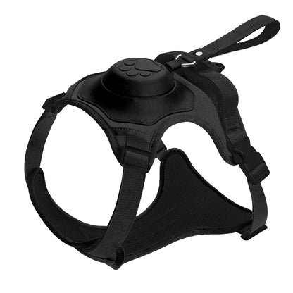 Reflective No-pull Dog Harness with Retractable Leash
